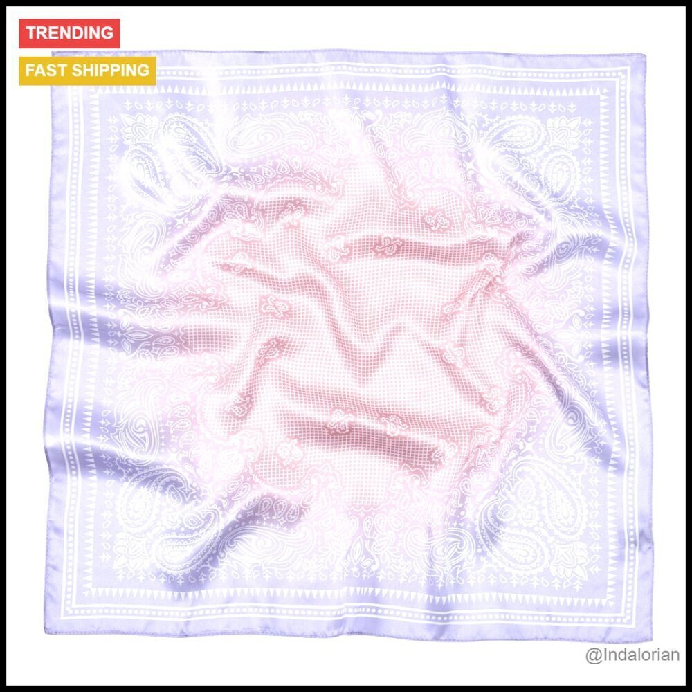 Pure Silk Square Scarf Lightweight Chic Versatile Styling Unisex Accessory